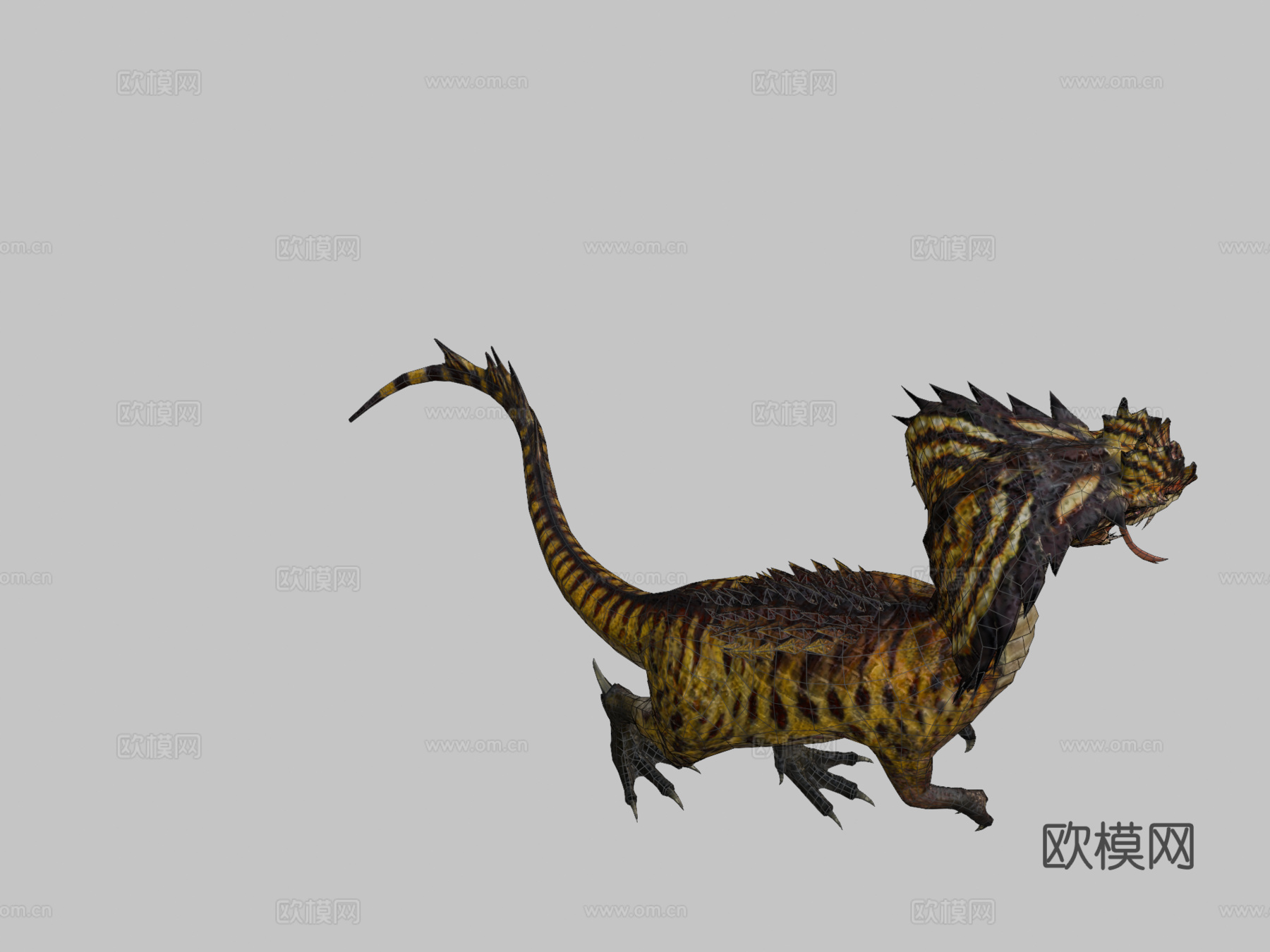 眼镜蛇龙3d模型