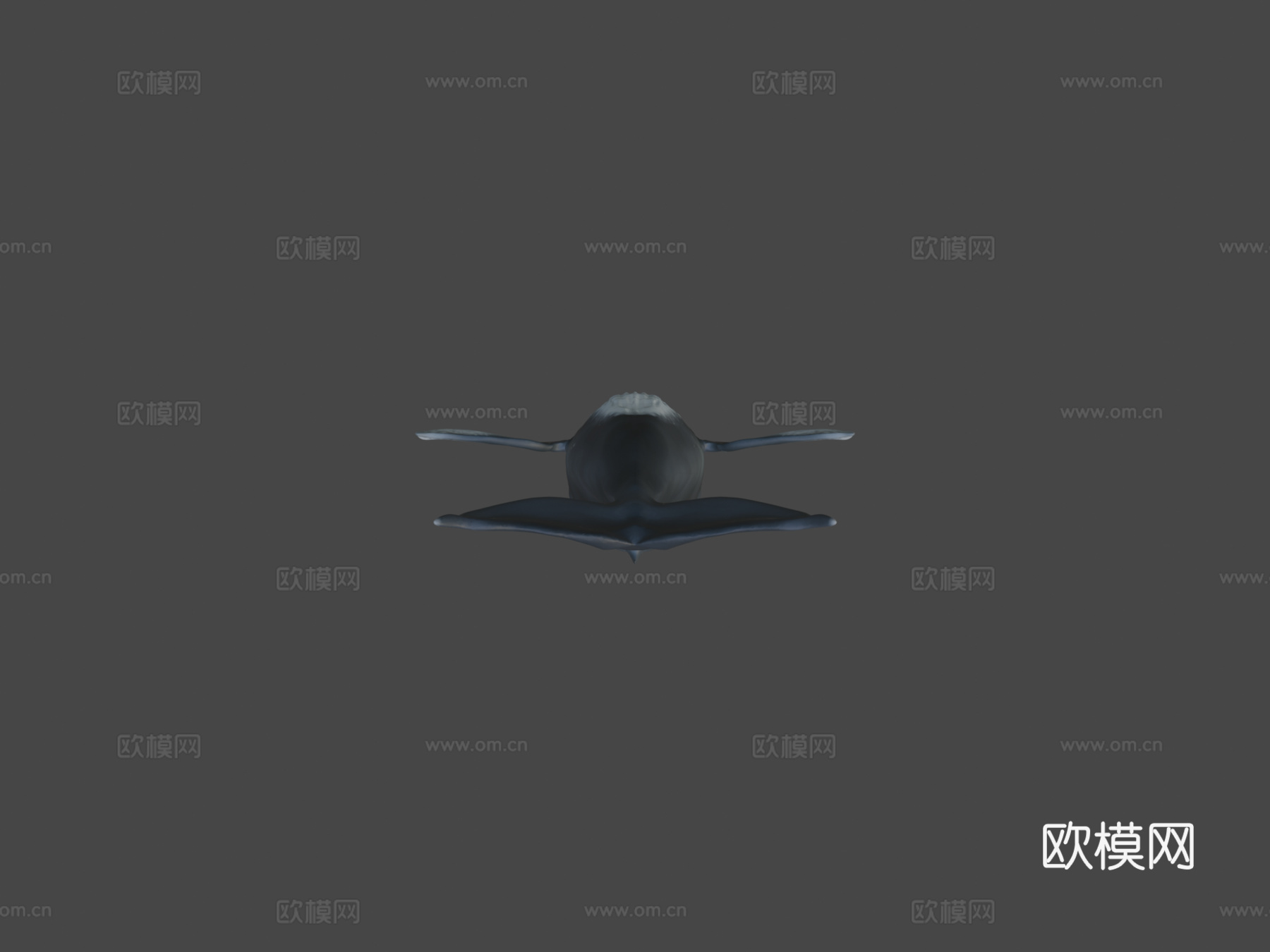 雕刻鲸鱼3d模型