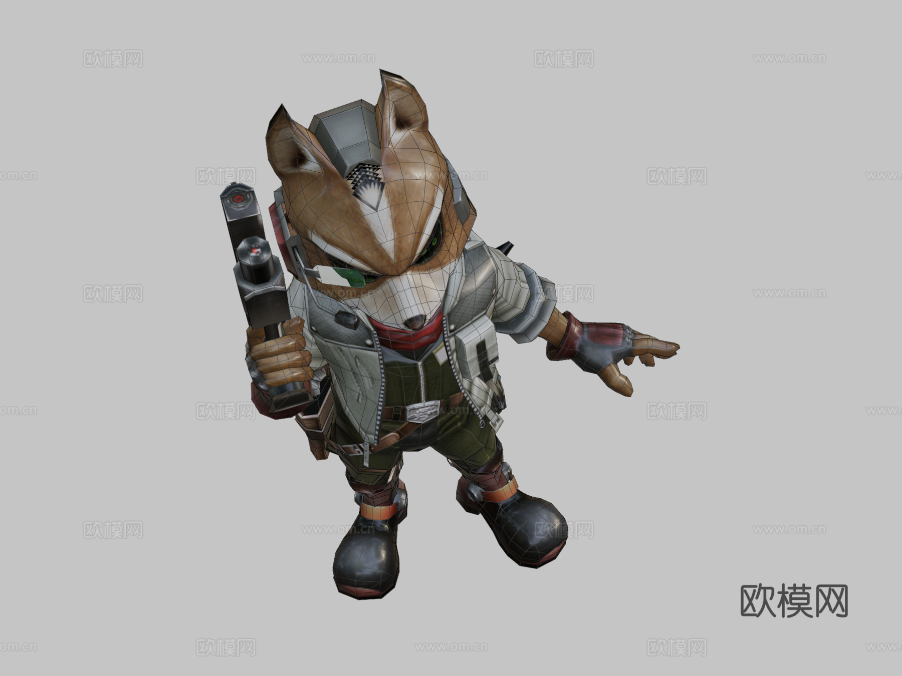 狐狸3d模型