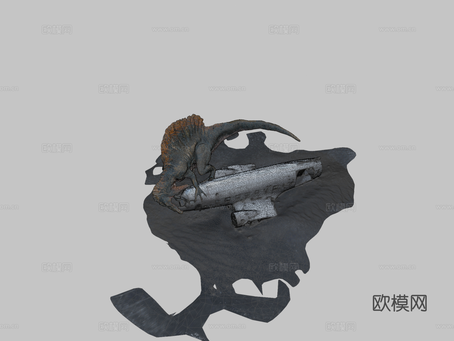 侏罗纪公园场景3d模型