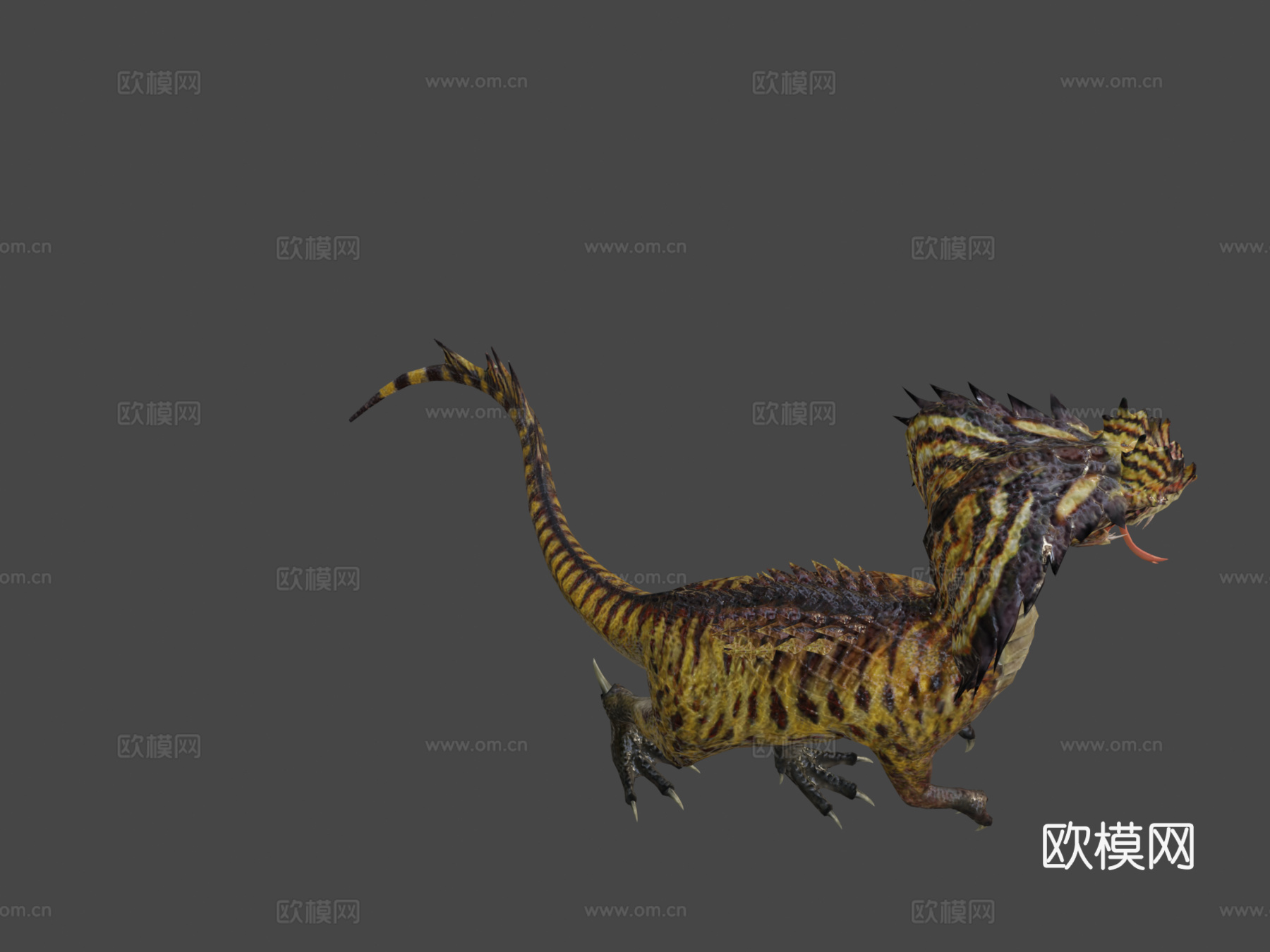 眼镜蛇龙3d模型