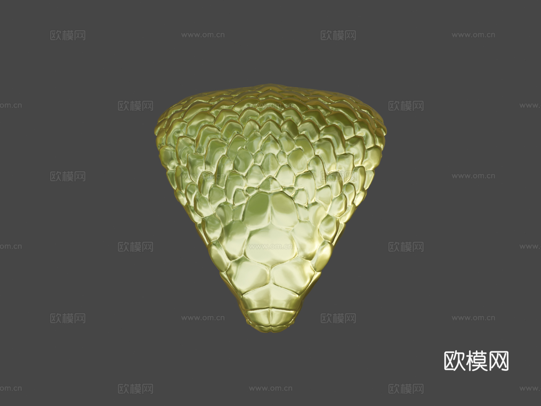 金蛇雕像3d模型