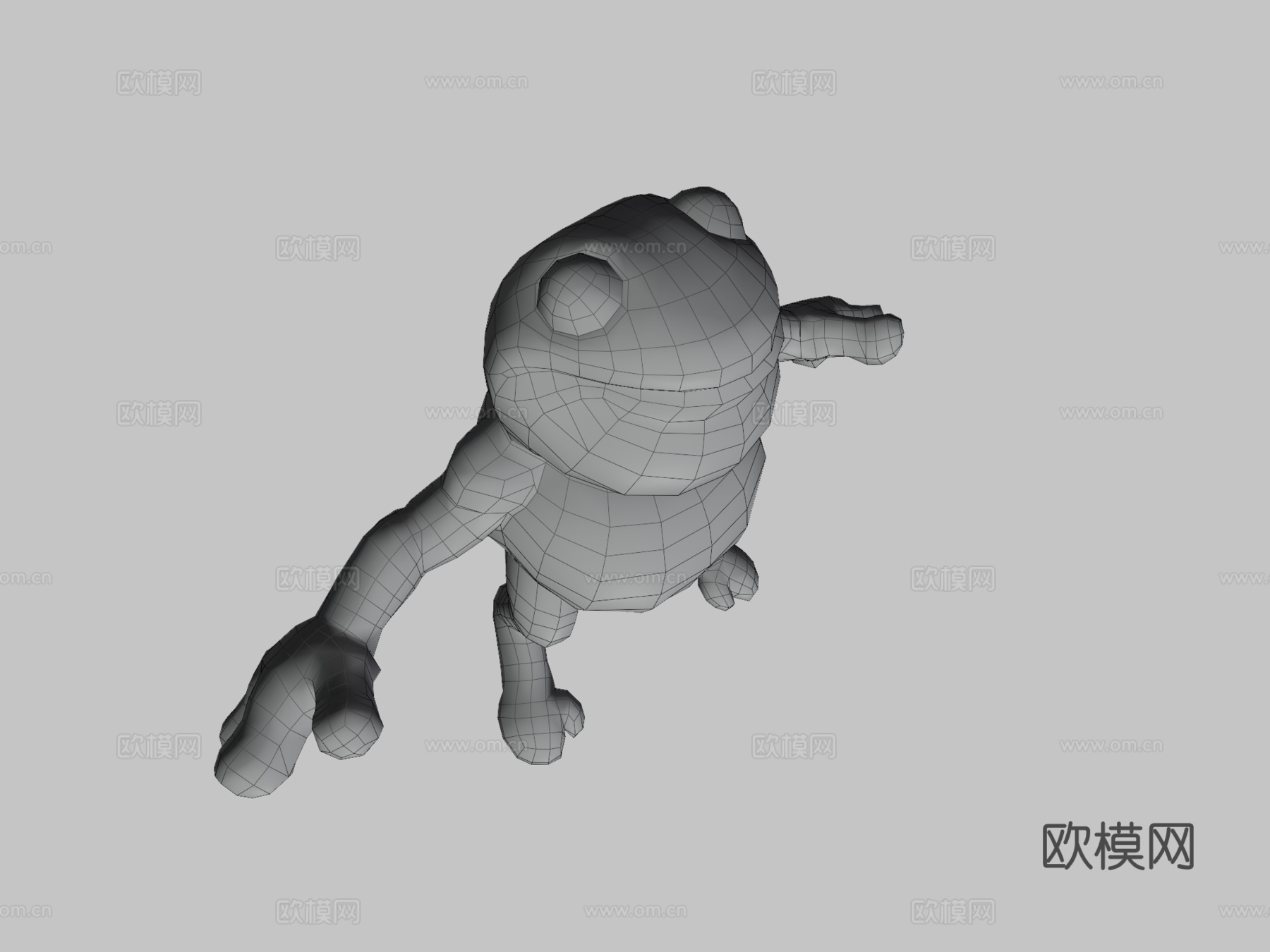格斗蛙乔巴3d模型