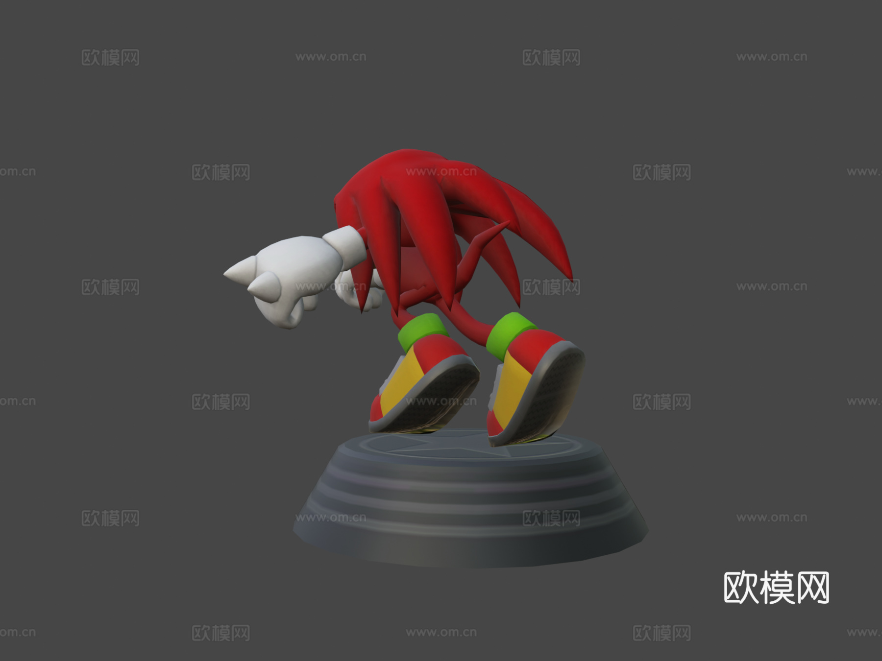刺猬索尼克世代-针鼹纳克鲁斯雕像3d模型
