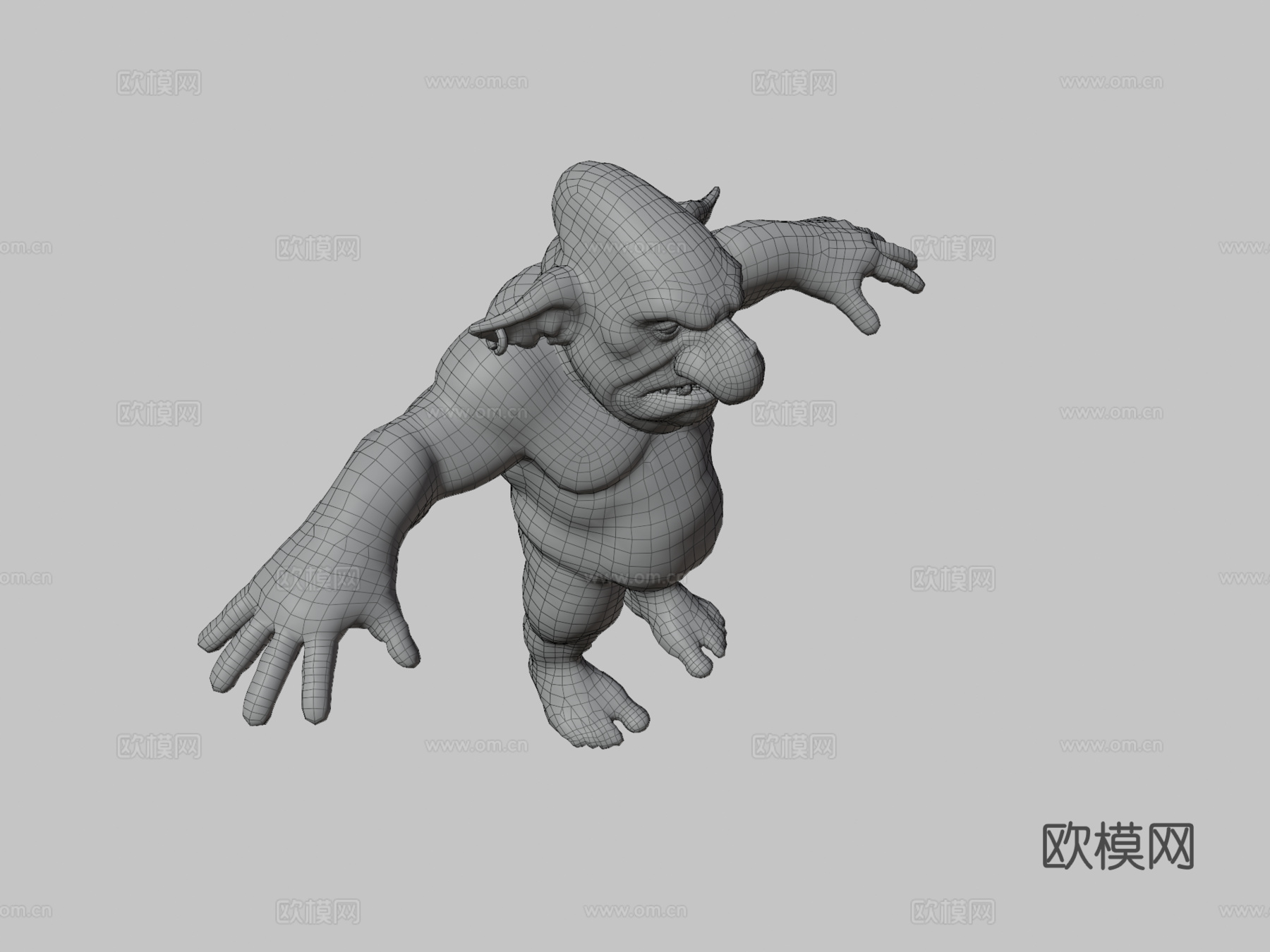 地精步兵身体3d模型