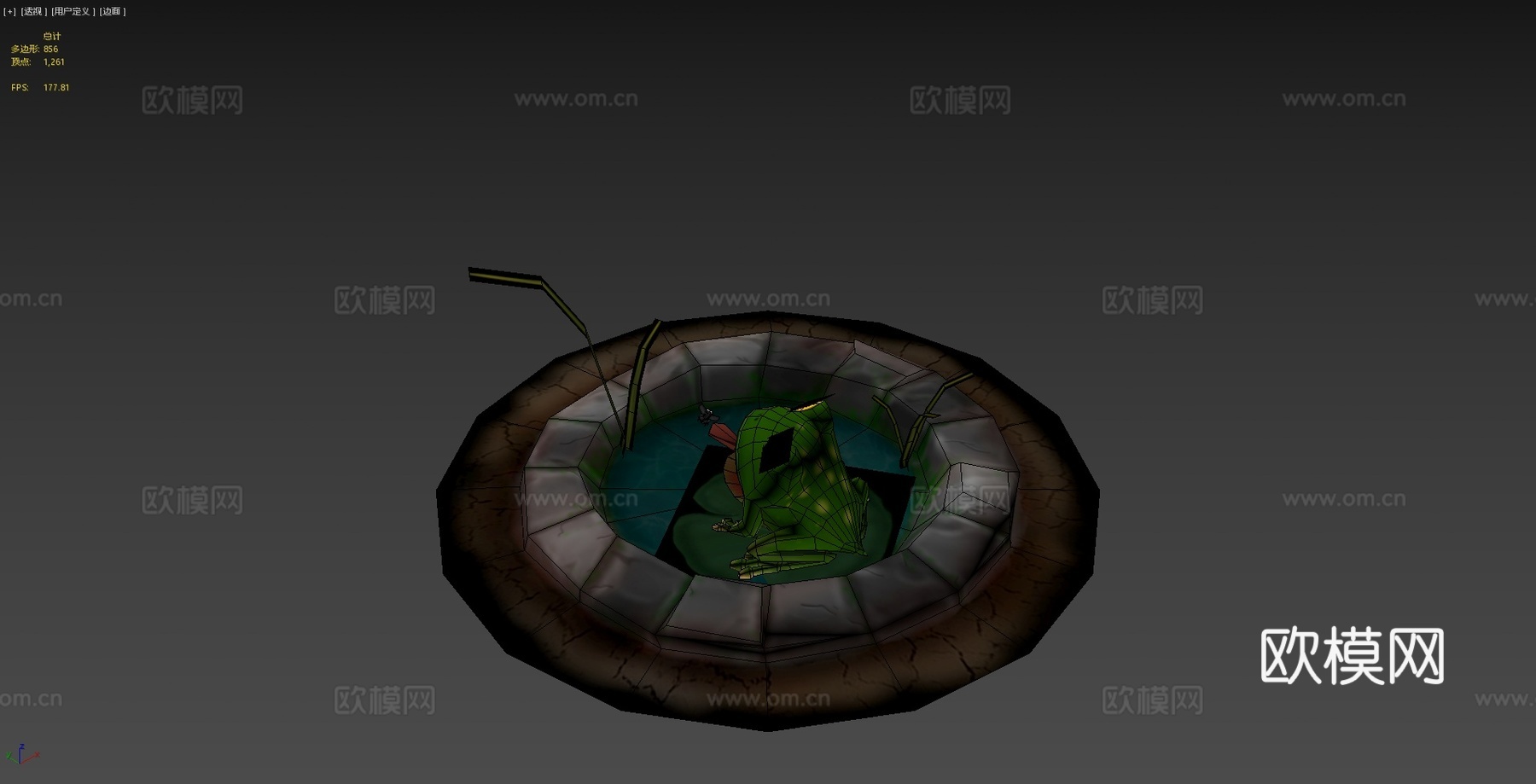 青蛙3d模型