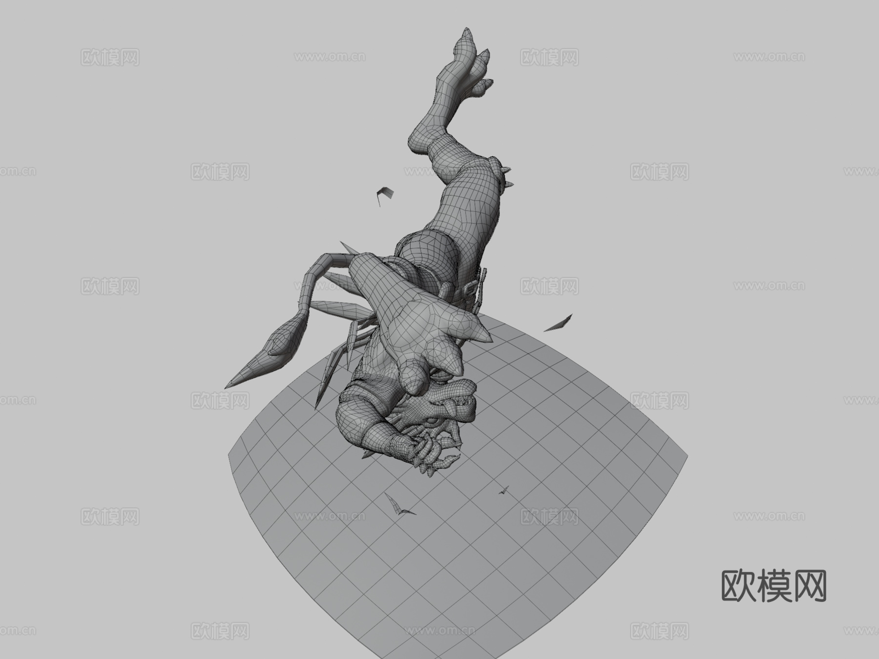 狼人加鲁鲁兽V23d模型
