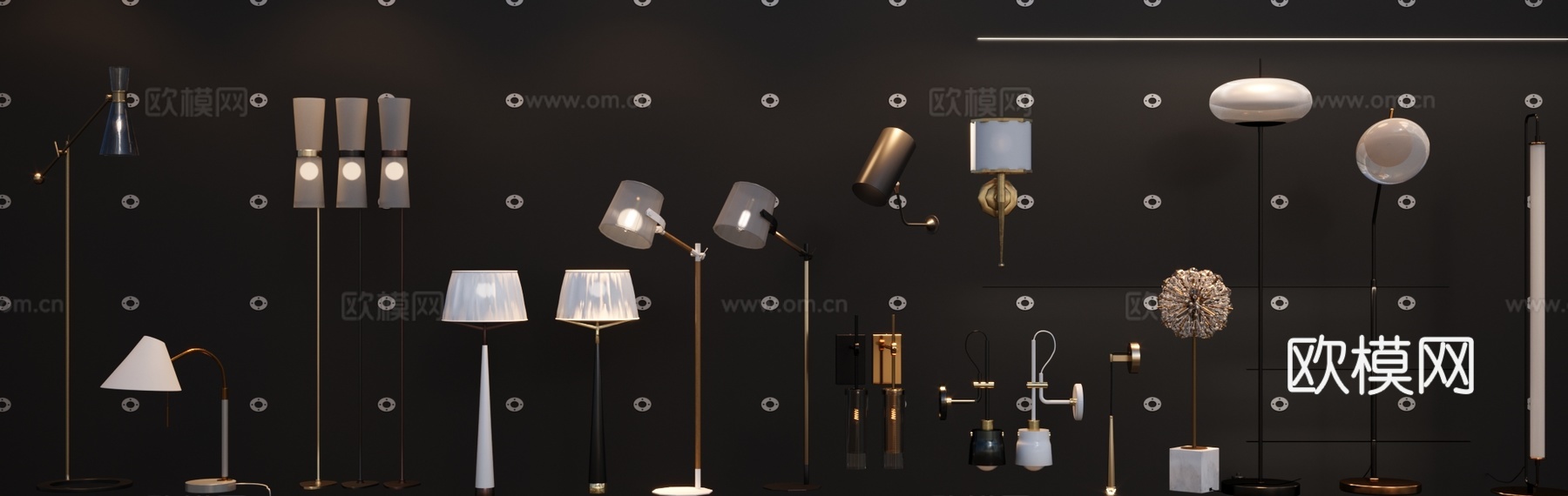 灯具 落地灯 台灯 壁灯 异形灯3d模型