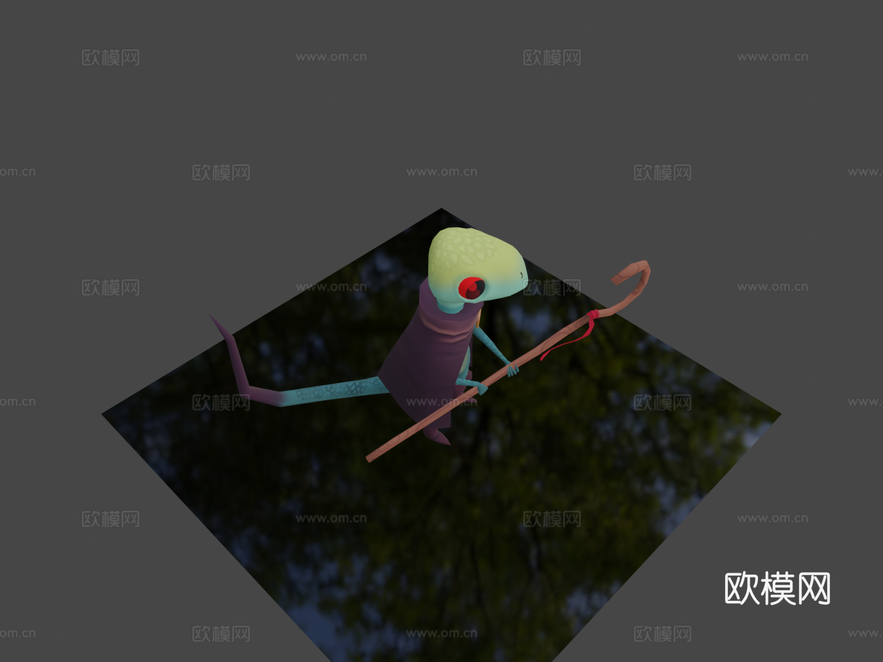 蜥蜴法师3d模型