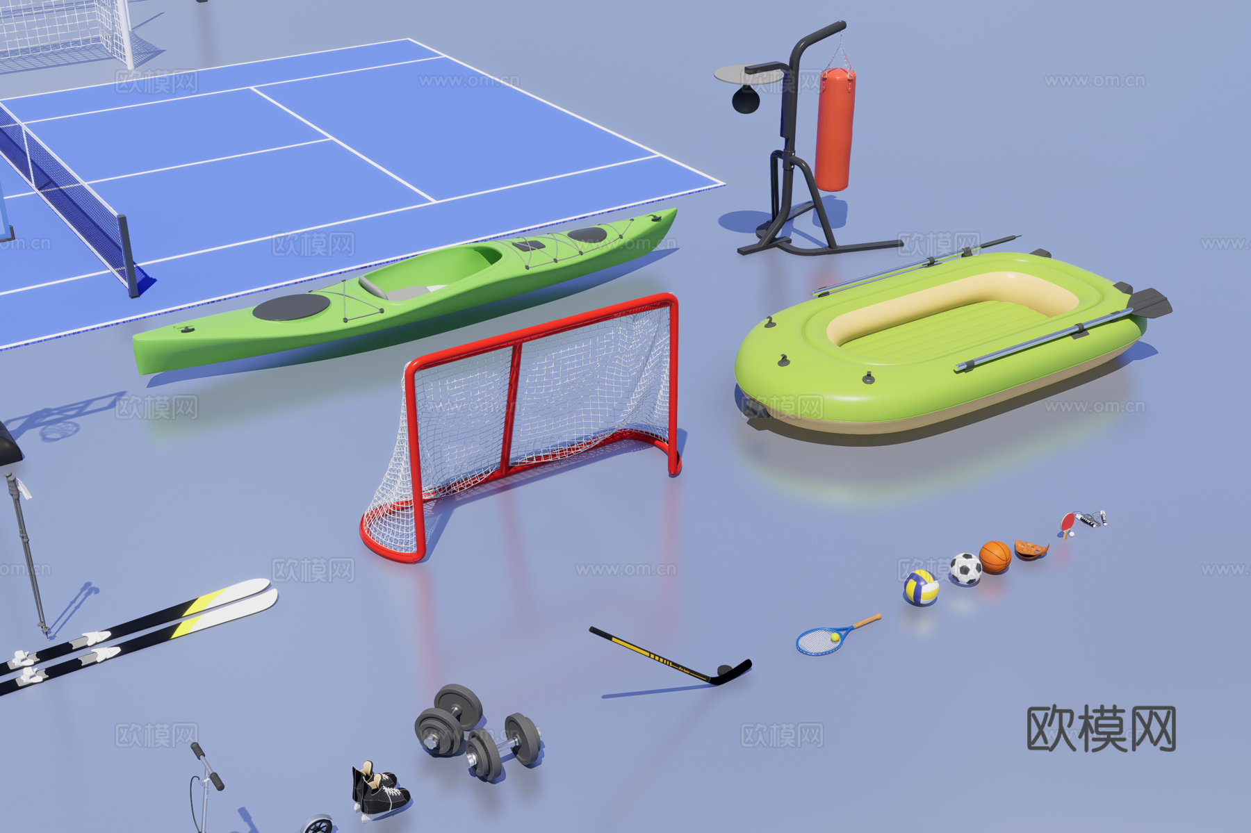 运动体育设施3d模型
