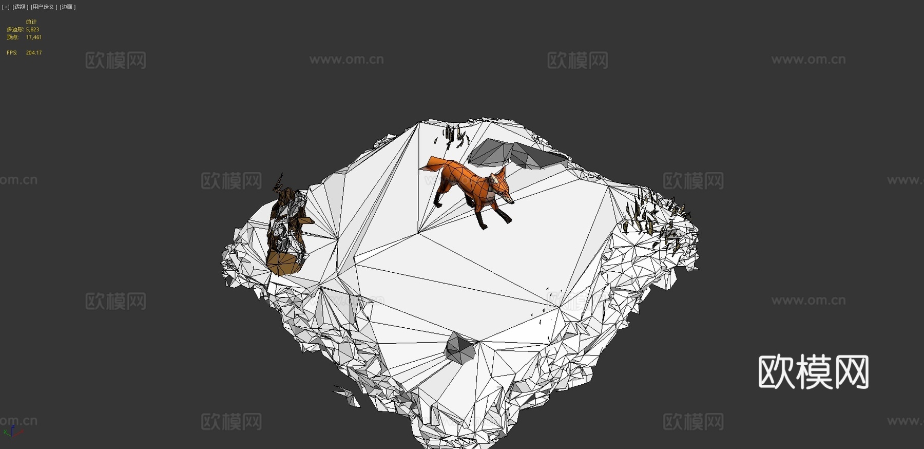 狐狸3d模型
