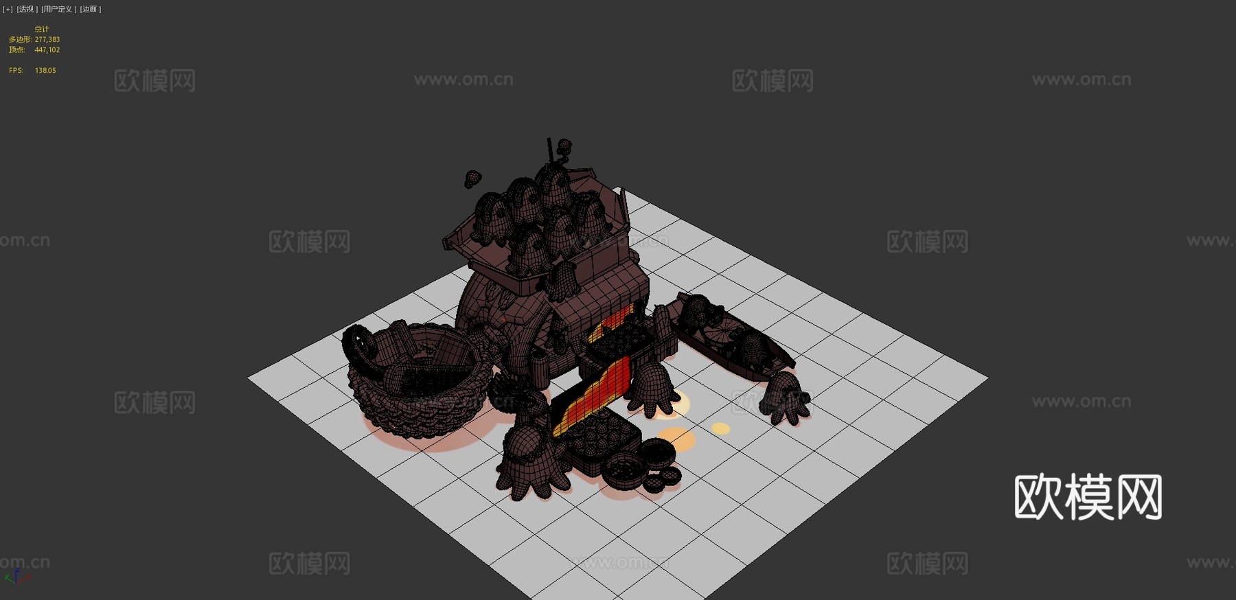 ?章鱼烧?3d模型3d模型