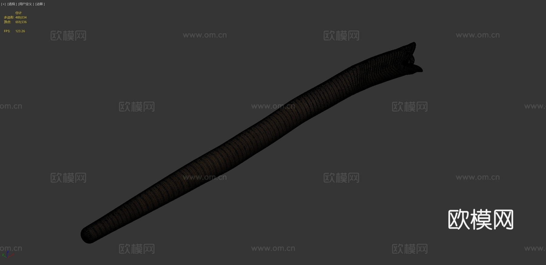 沙丘阿拉基斯的沙虫=沙胡鲁德=3d模型
