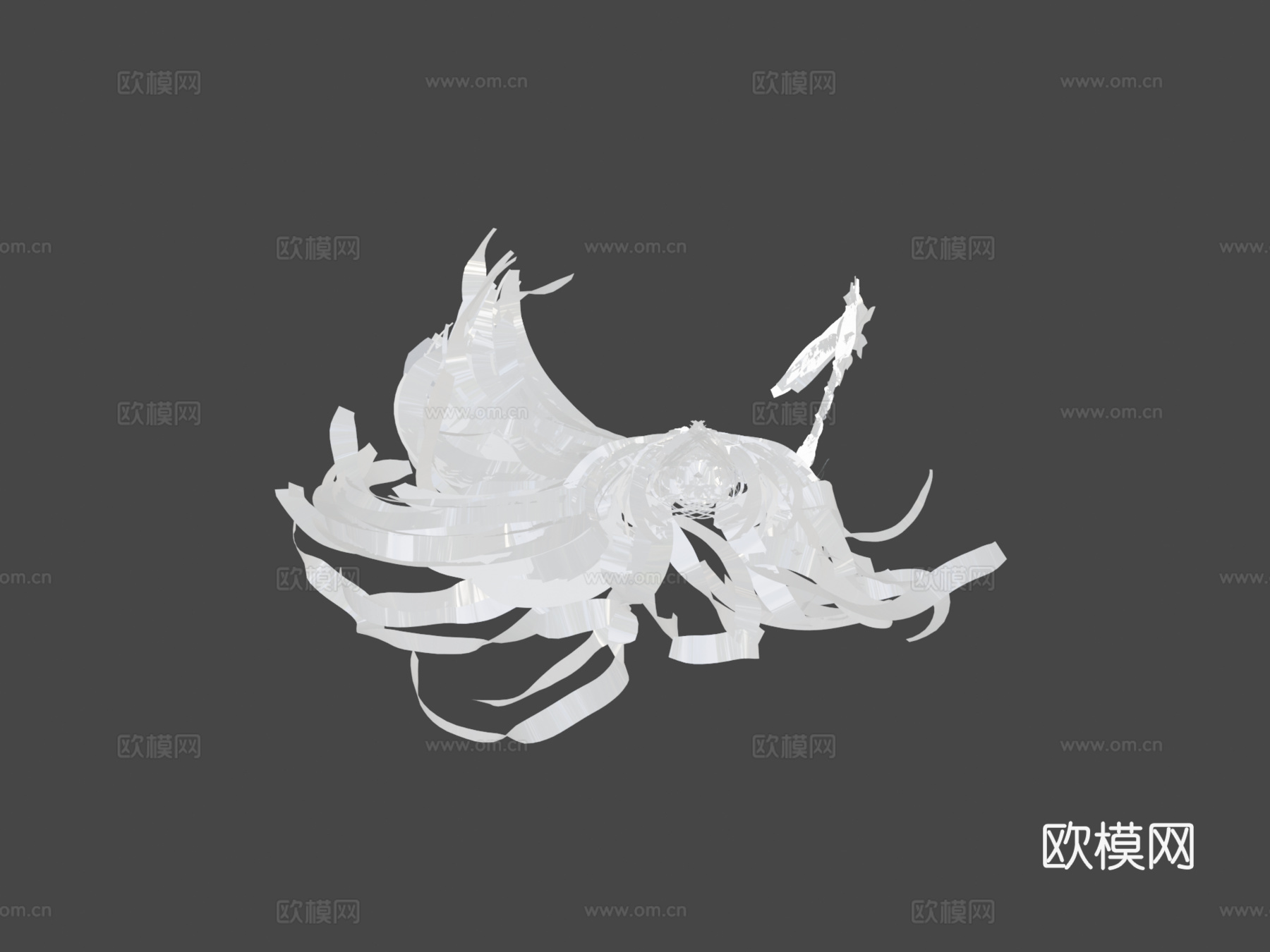 幻影刺客-刀塔2-倾斜笔刷3d模型
