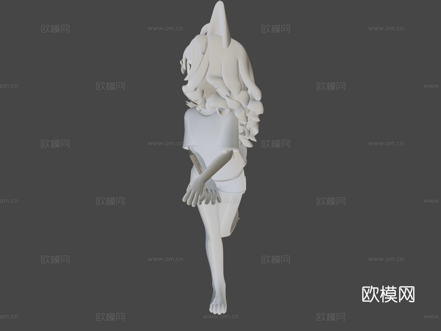 兽娘女孩3d模型