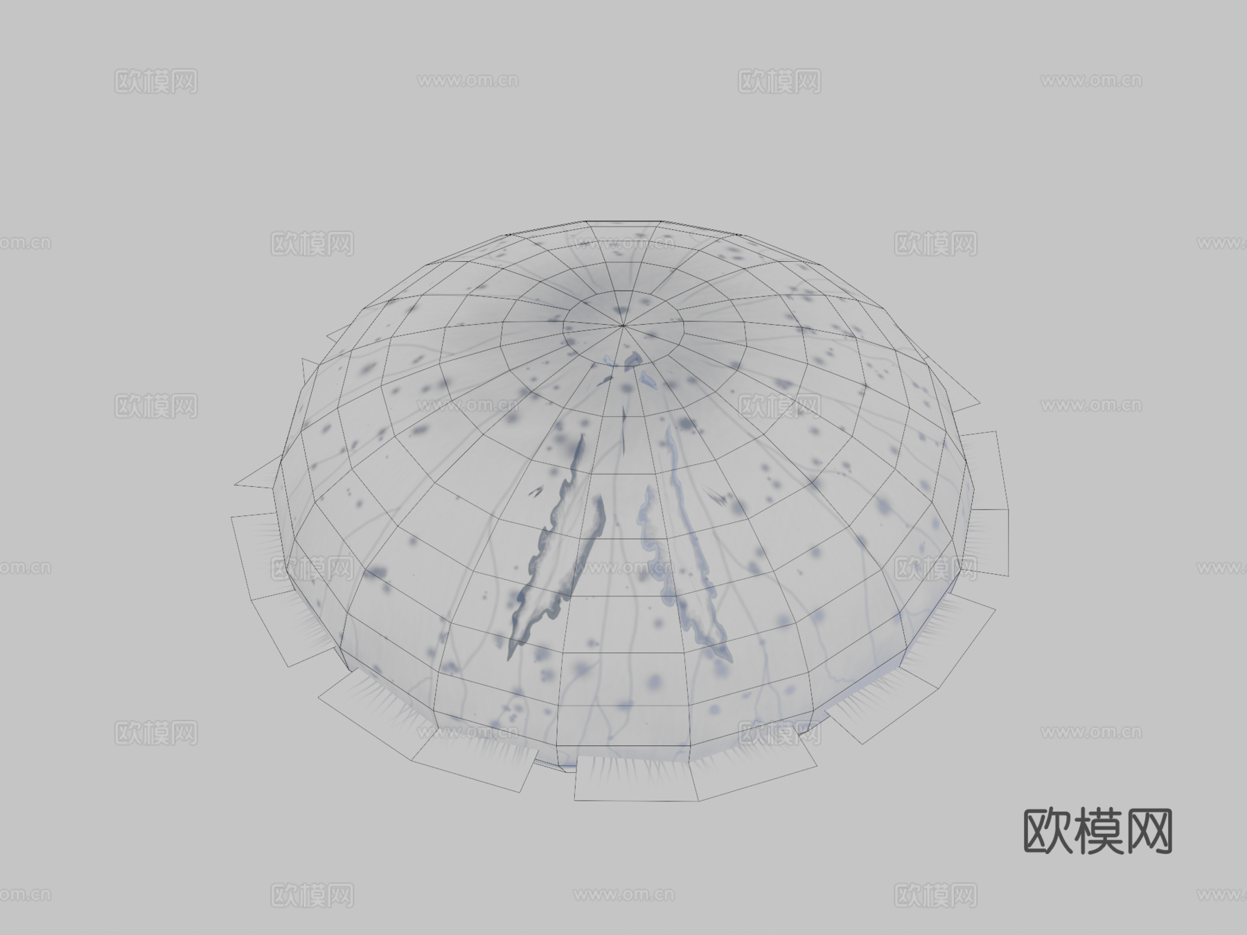 水母游动3d模型