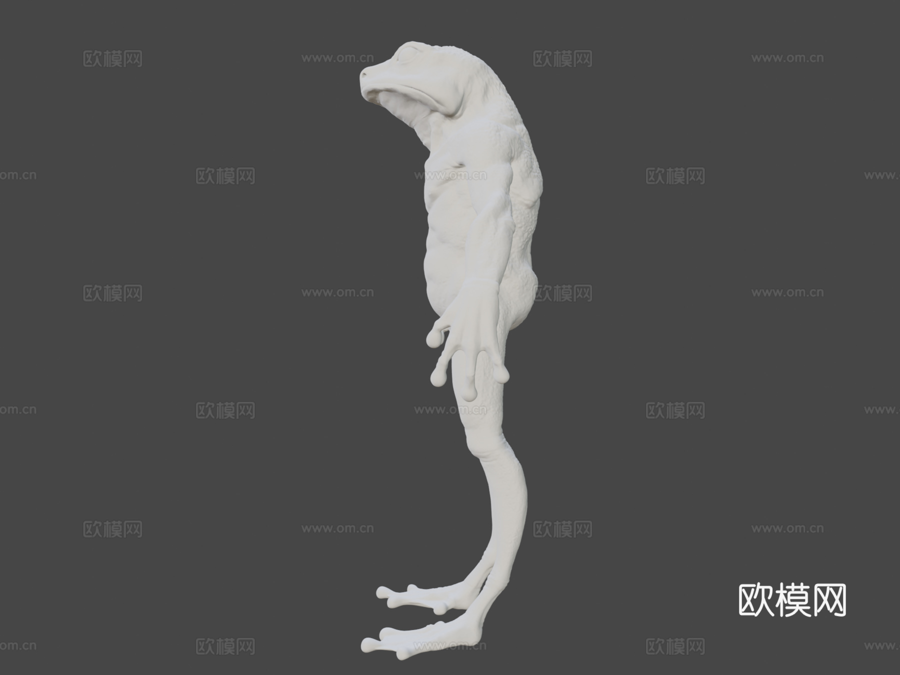 青蛙人形生物3d模型