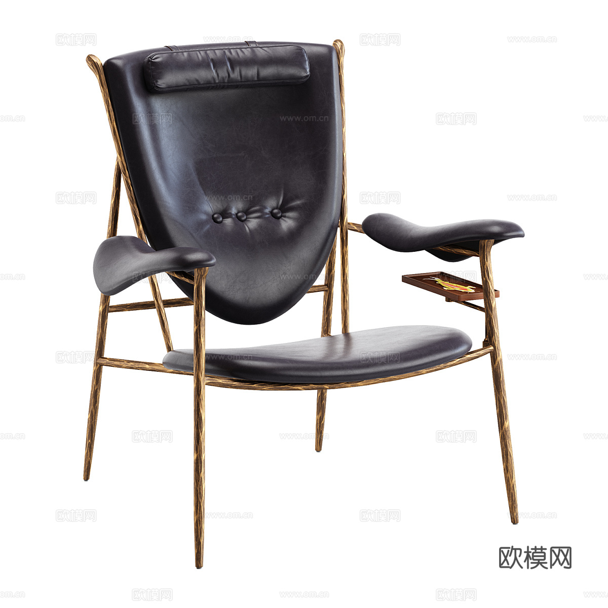 Home of Finn Juhl 包豪斯风格休闲椅 酋长椅3d模型