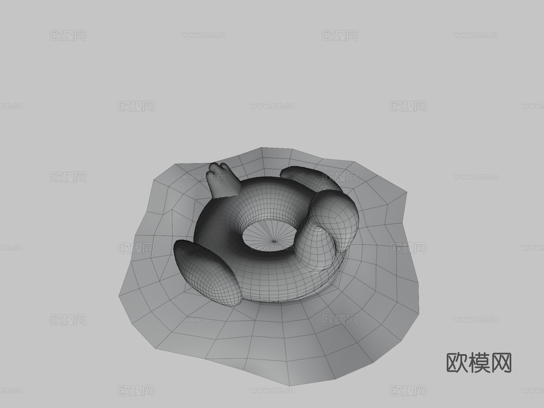 充气火烈鸟3d模型