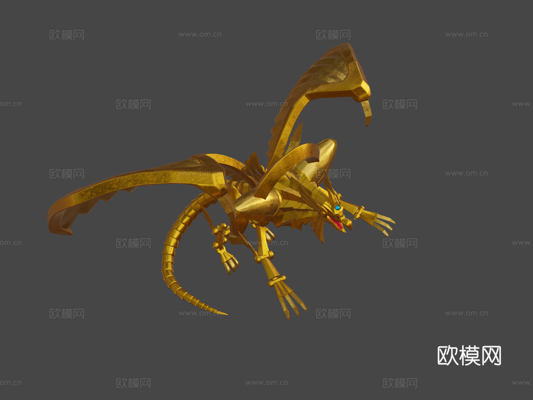 游戏王-太阳神翼神龙3d模型