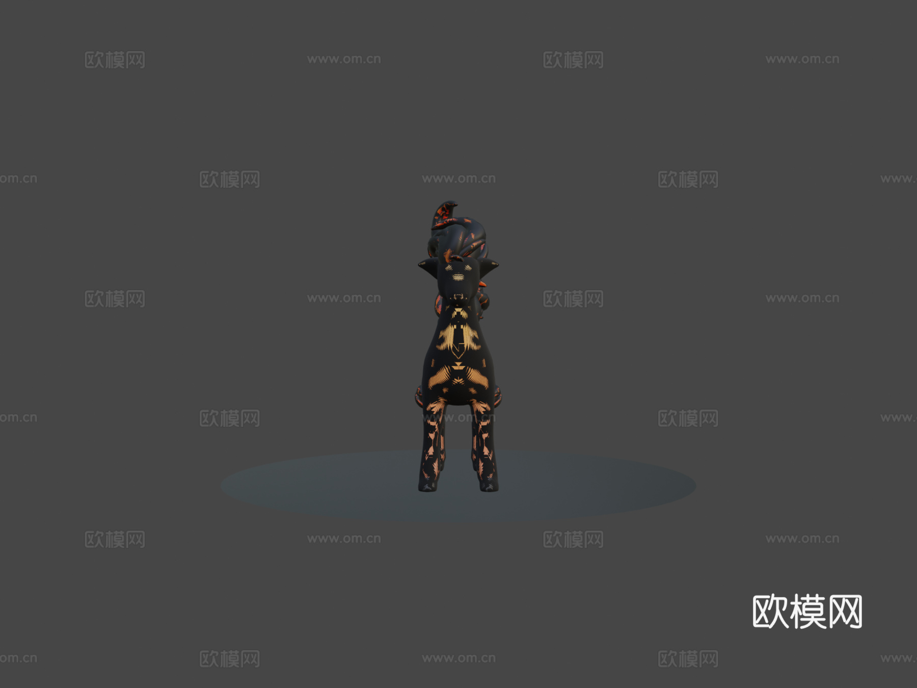 小火马宝可梦3d模型