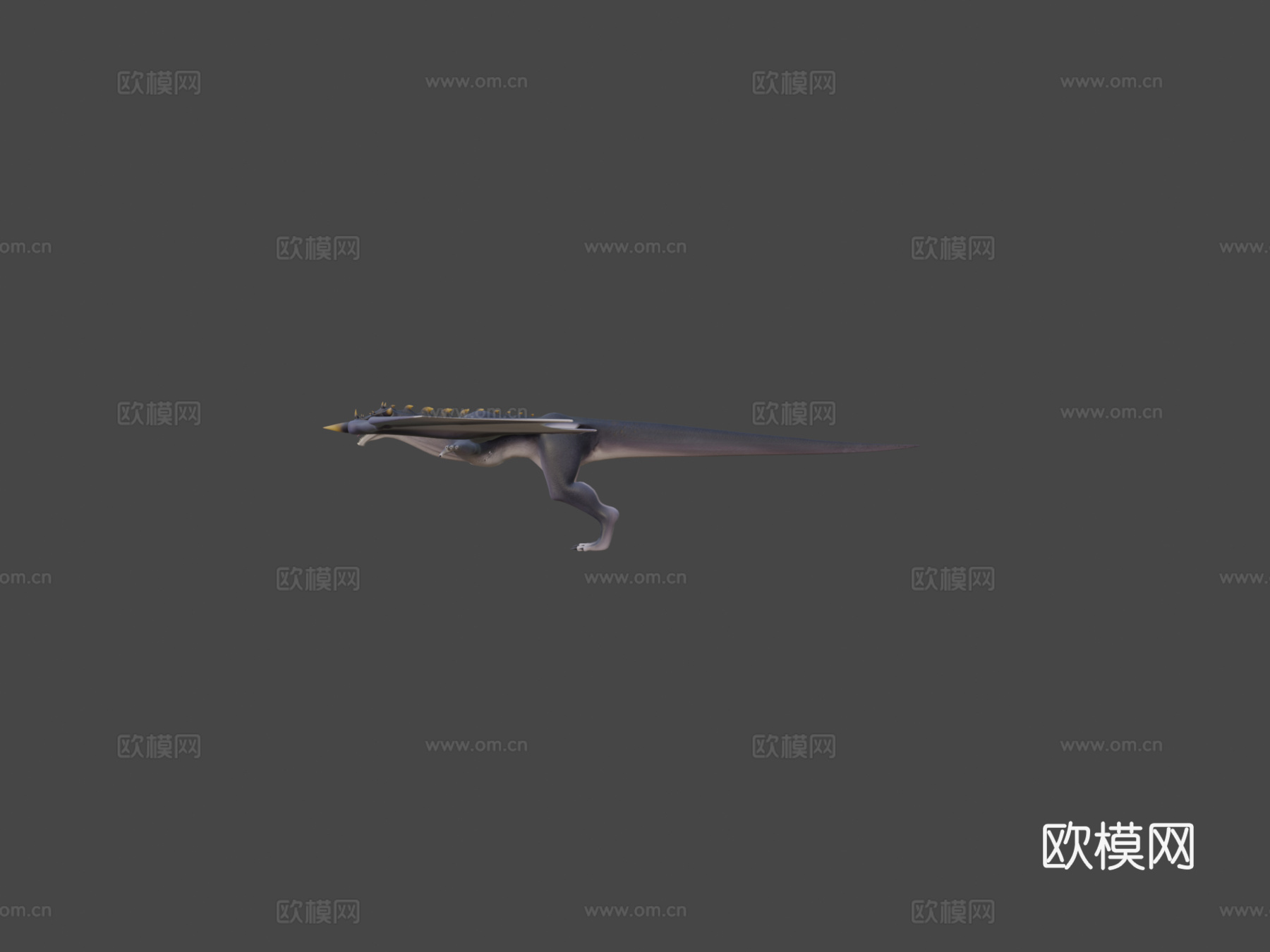 飞龙循环动画3d模型