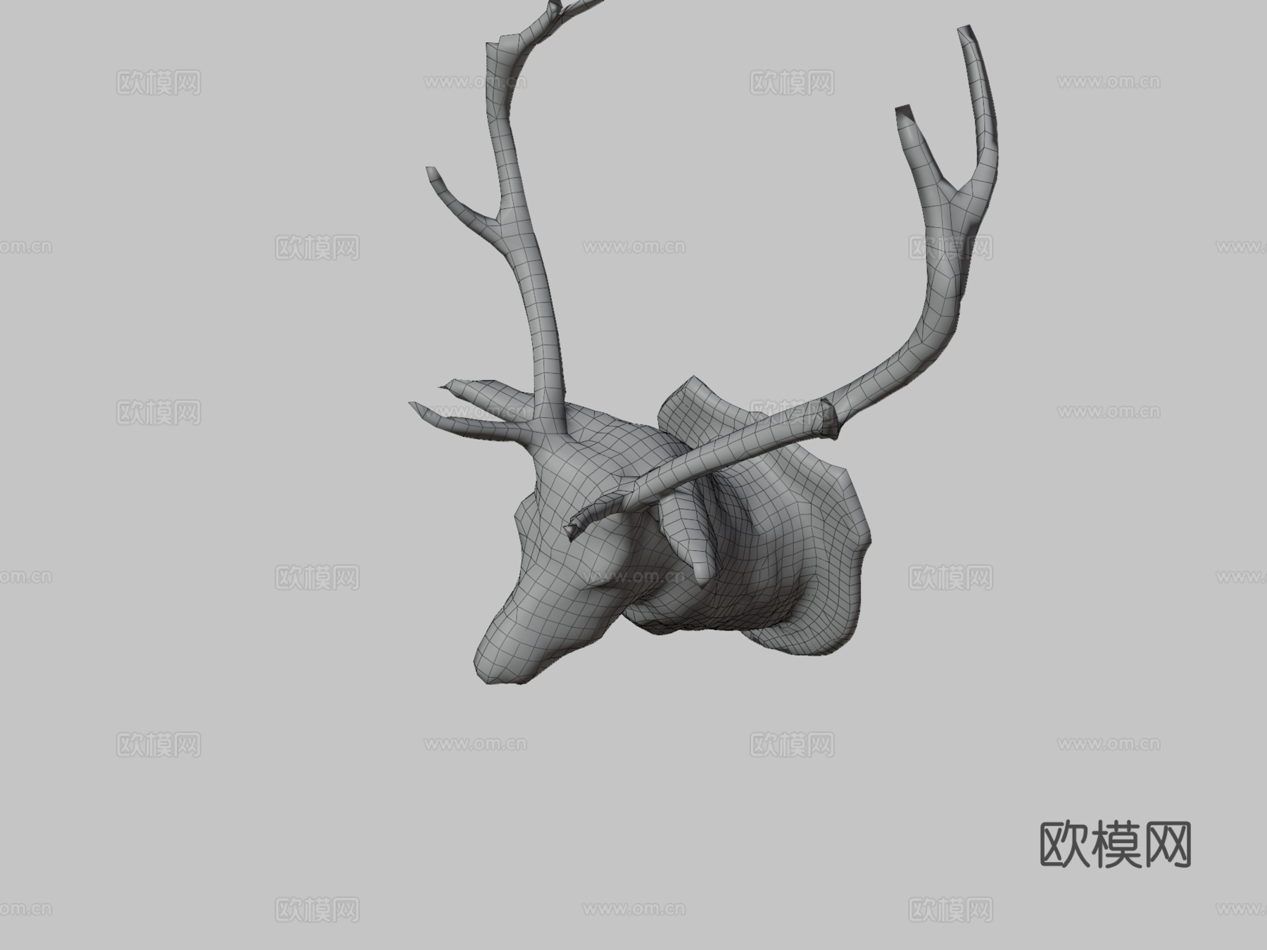 鹿3d模型