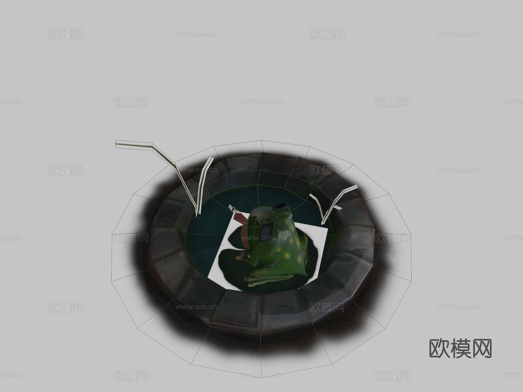 青蛙3d模型