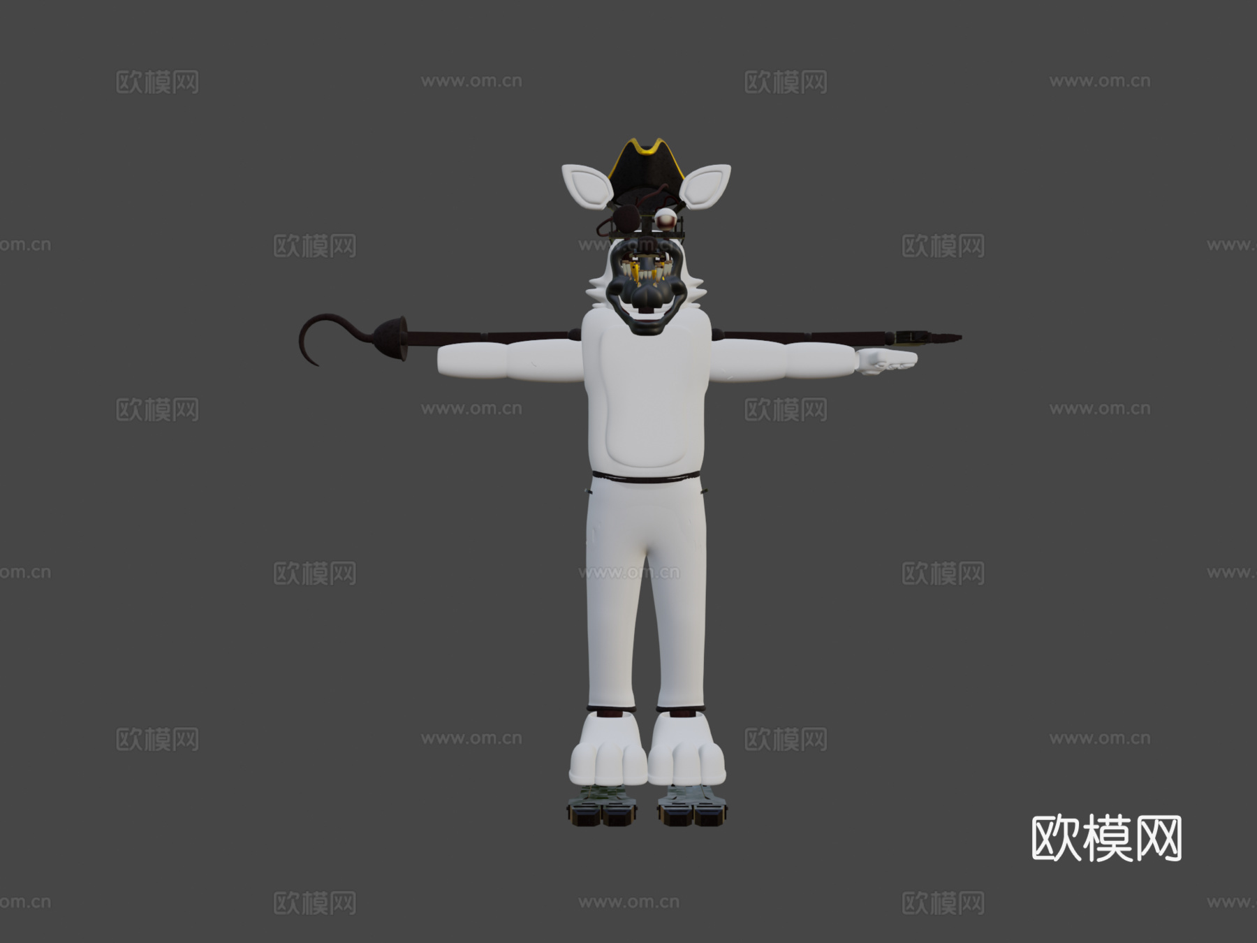 复古狐狸巴廷顿模型3d模型