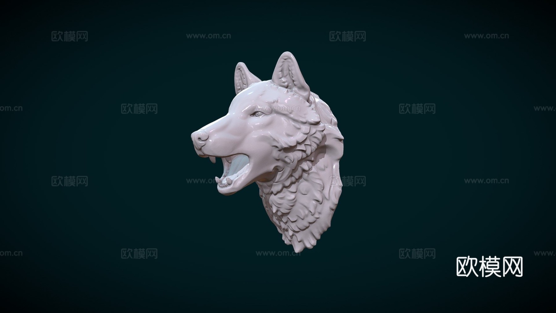 狼头3d模型