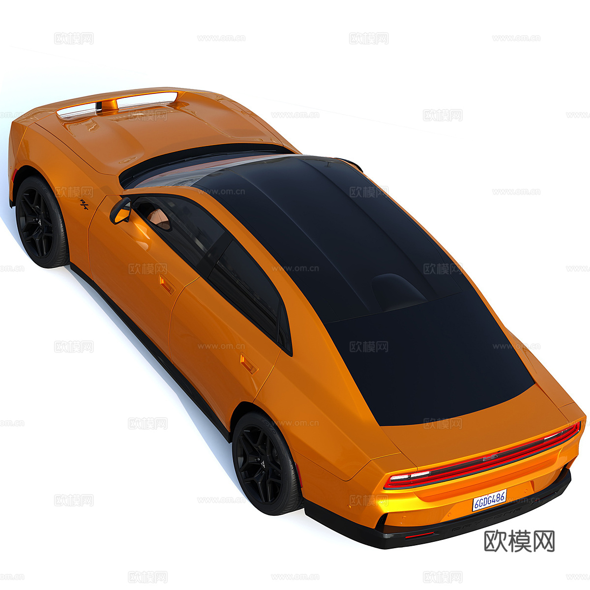 道奇 Charger Daytona 4门 2024 轿车3d模型
