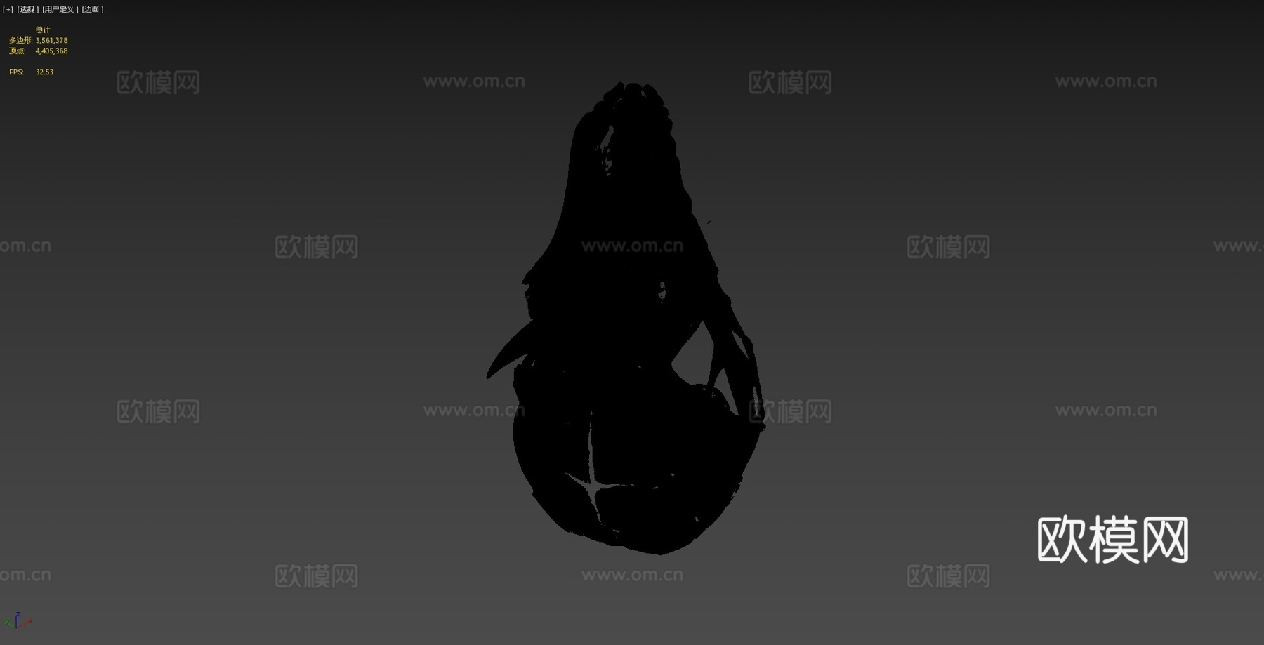 有袋鼠头骨3d模型
