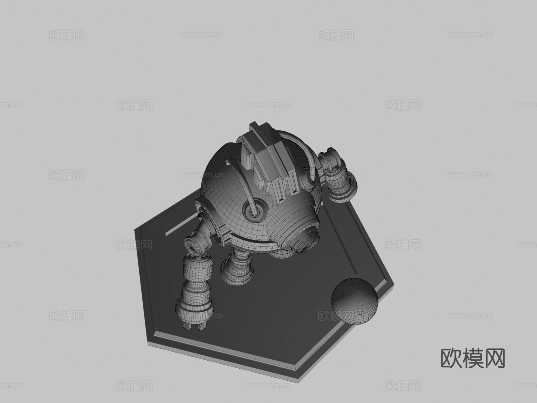 Z16机器人动画奥斯卡创意制作3d模型