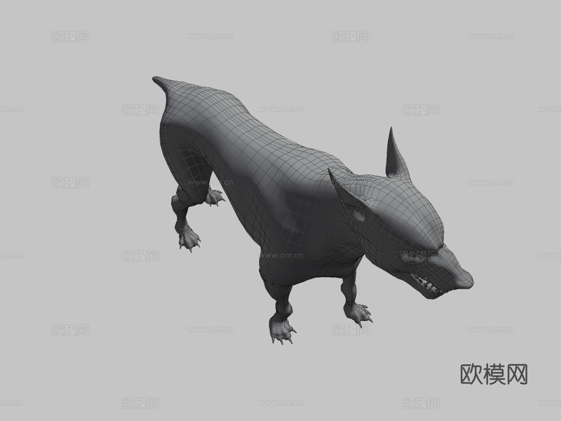 变异狗动画3d模型