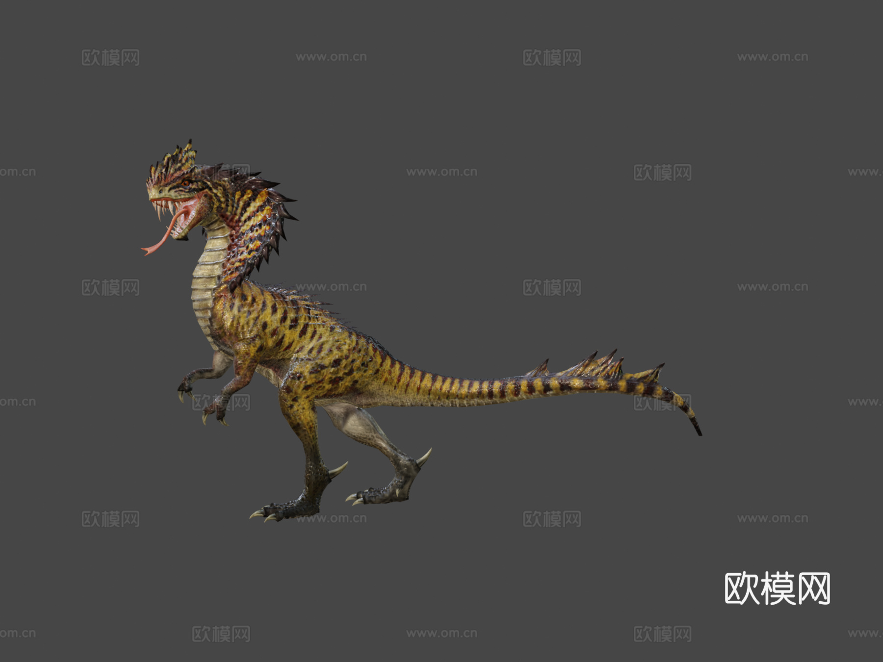 眼镜蛇龙3d模型