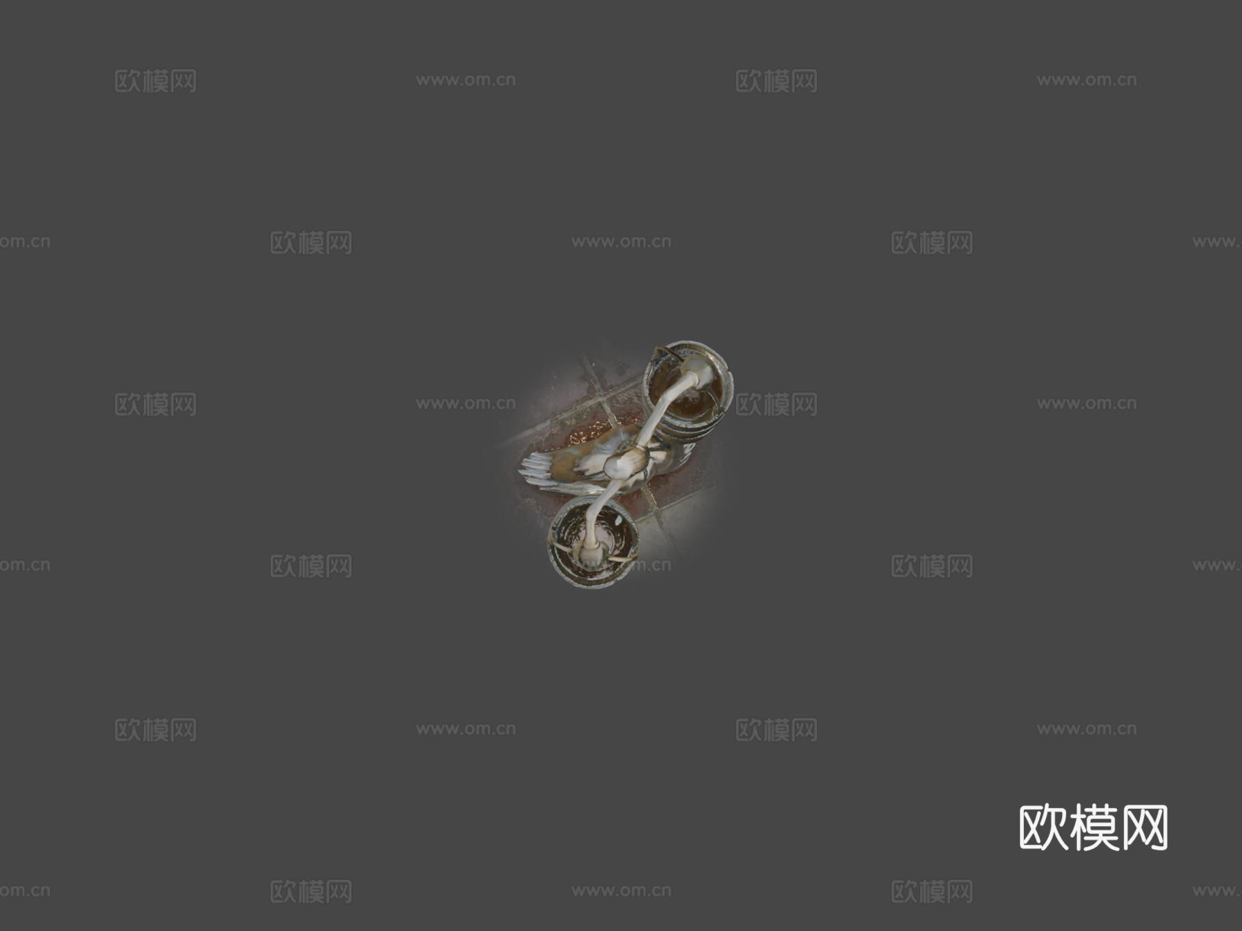 幻想曲魔法扫帚3d模型
