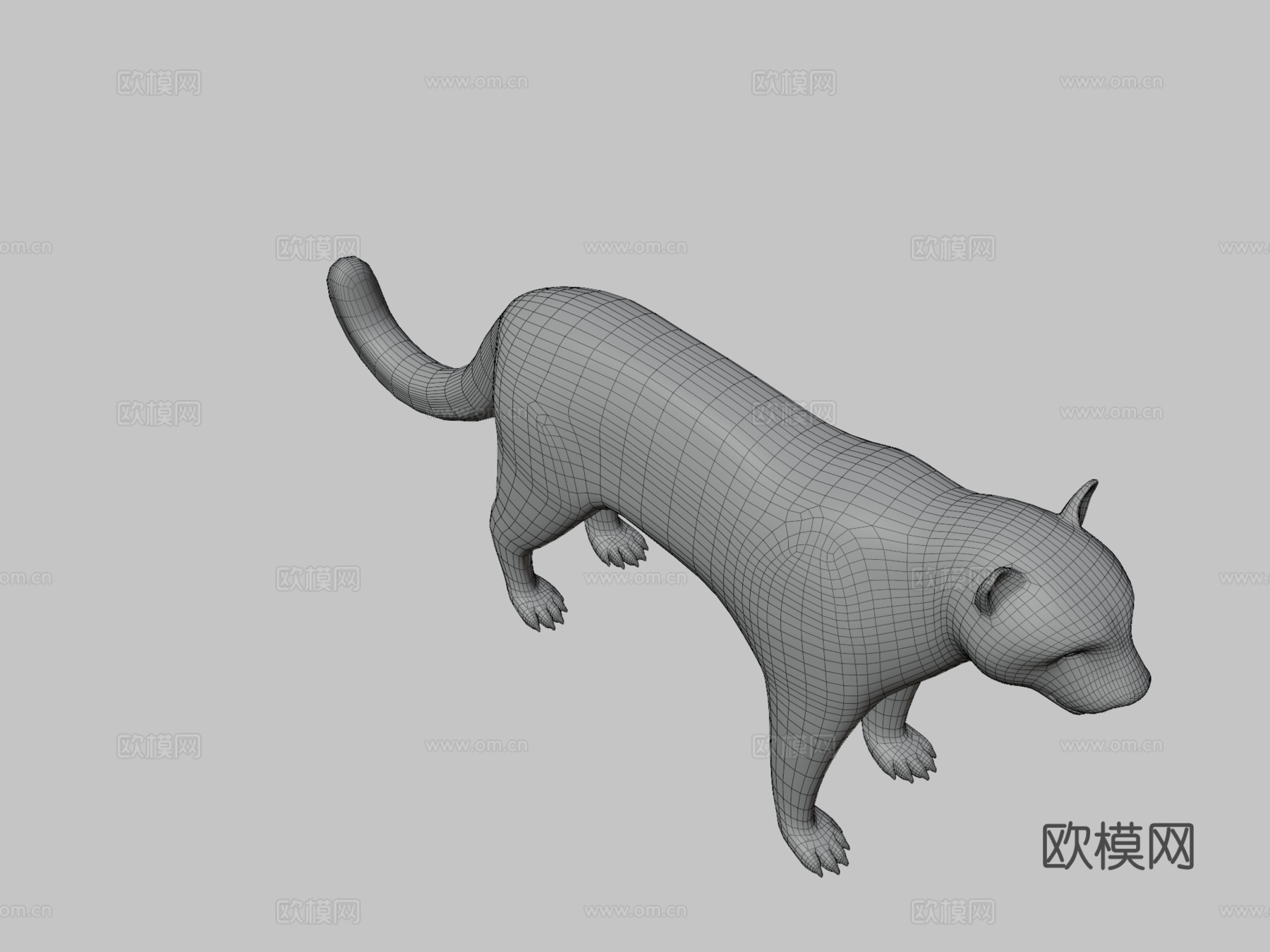 雪豹3d模型