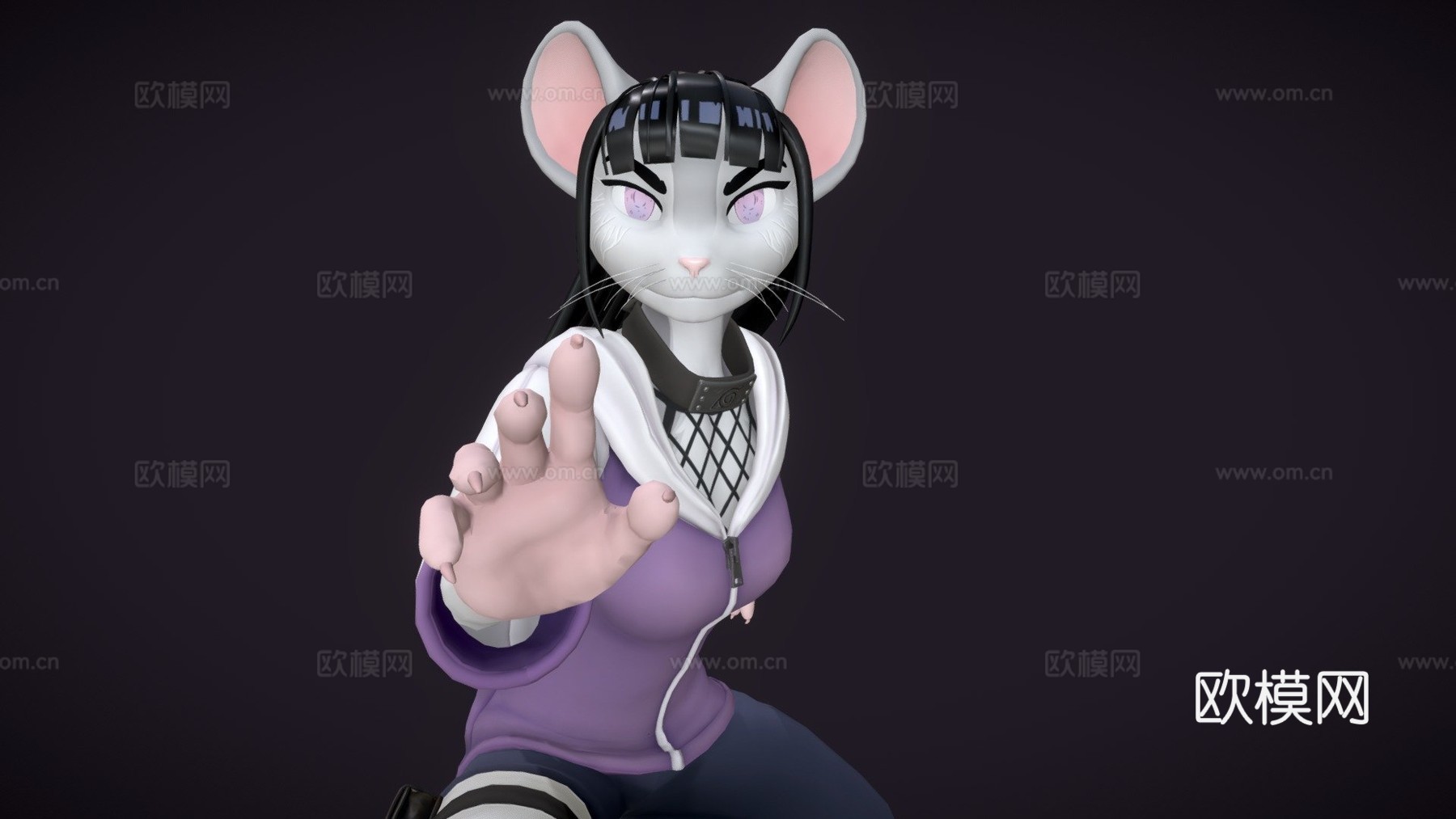 老鼠~VRChat雏田皮肤3d模型