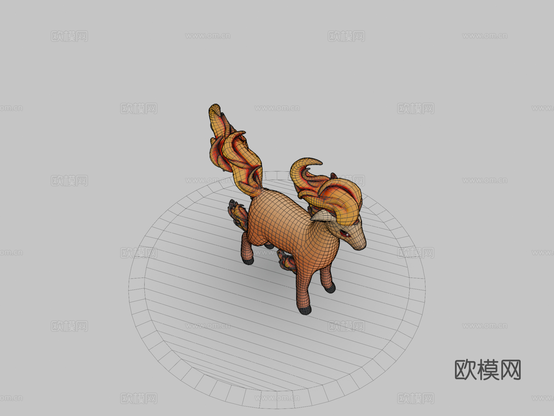小火马宝可梦3d模型