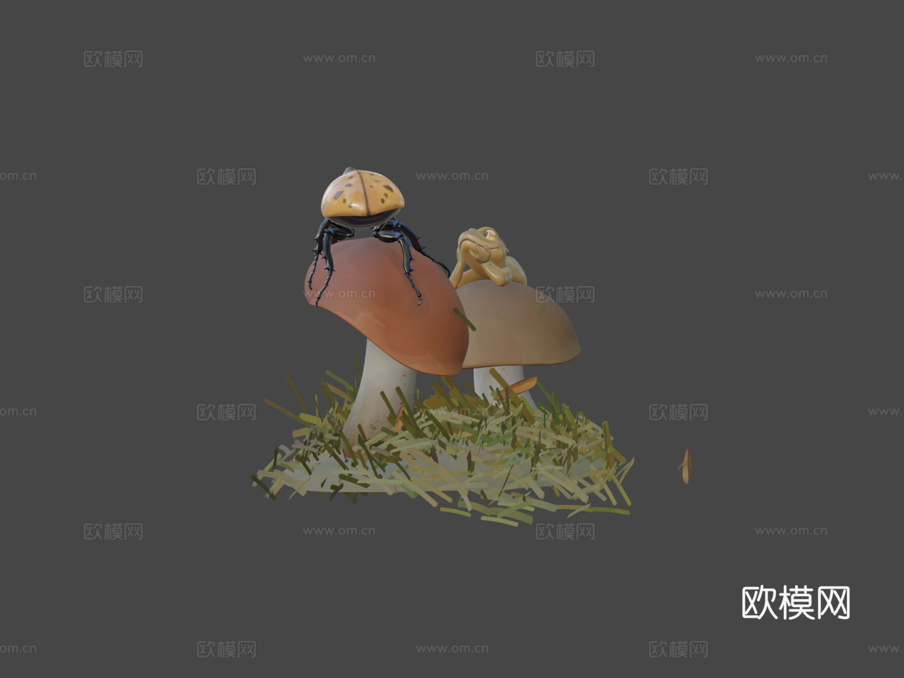 蝾螈3d模型