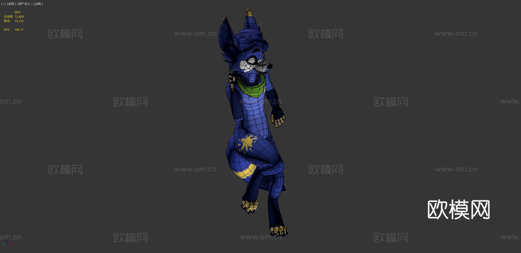 品客狐狸VRChat虚拟形象3d模型