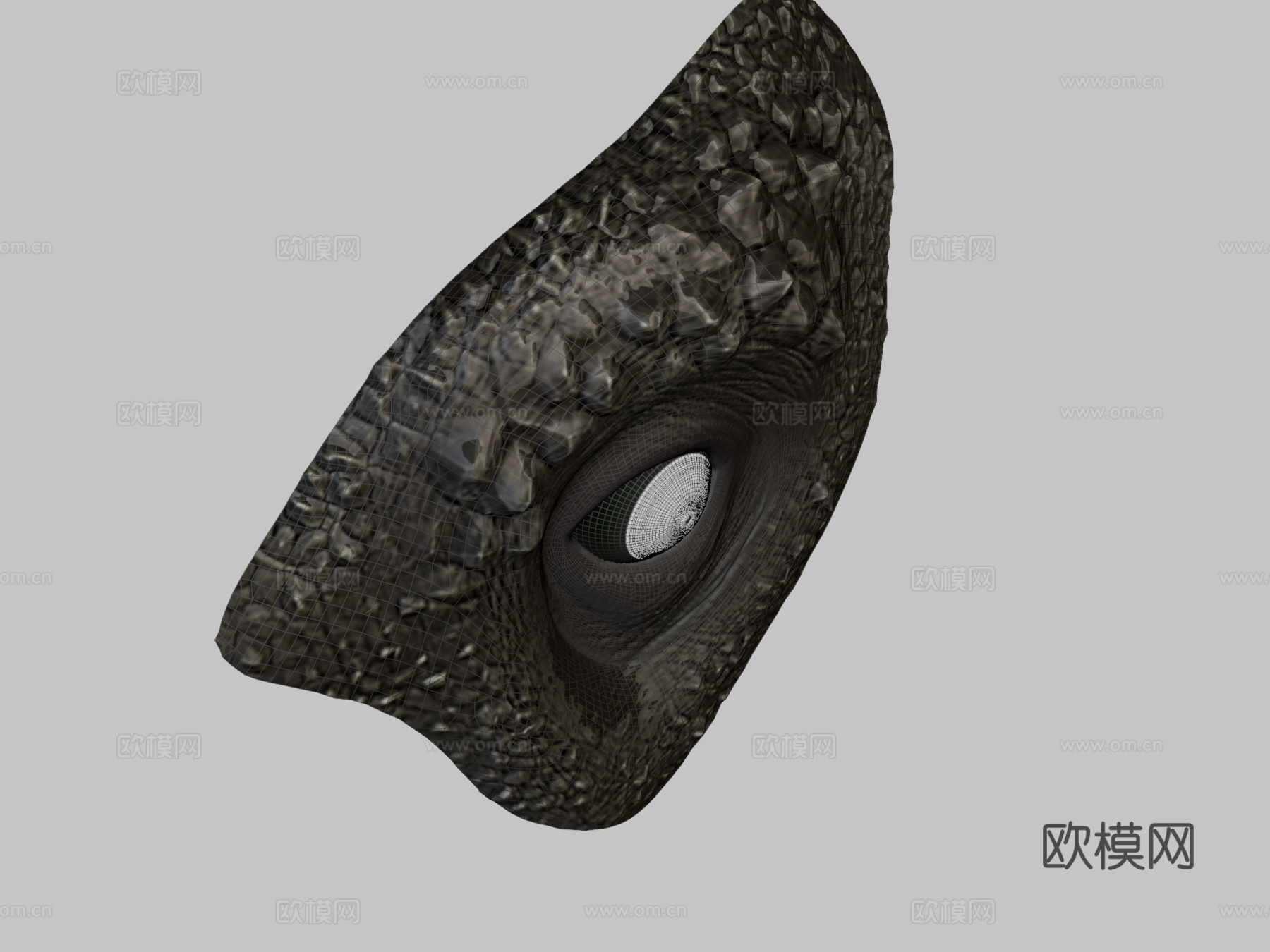 眼睛虹膜动画测试3d模型