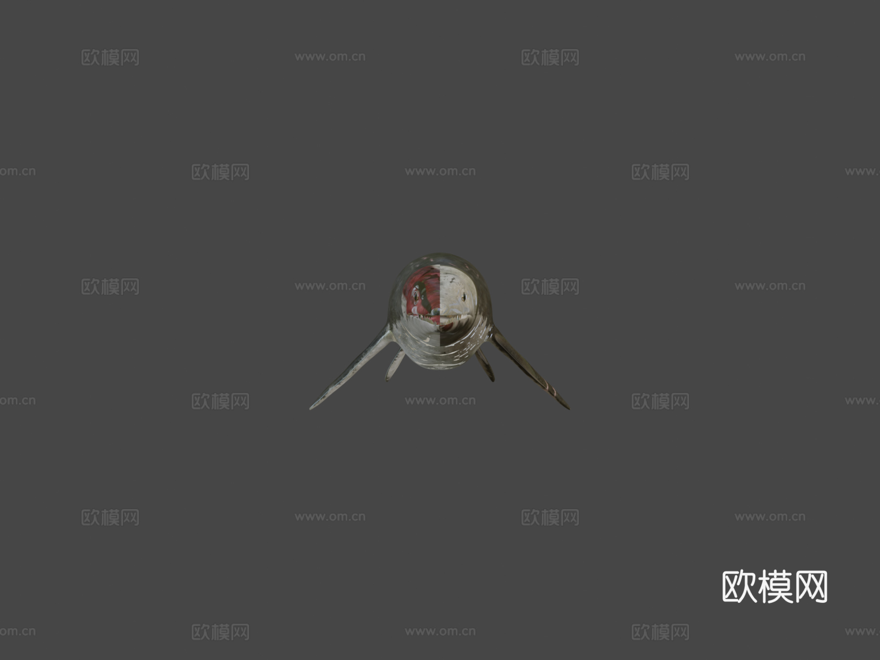 鱼龙3d模型