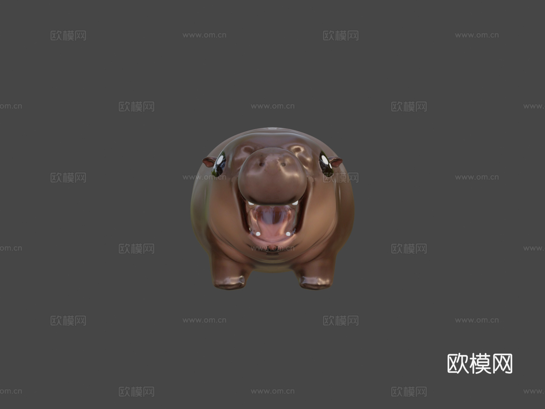 慕登-侏儒河马宝宝3d模型