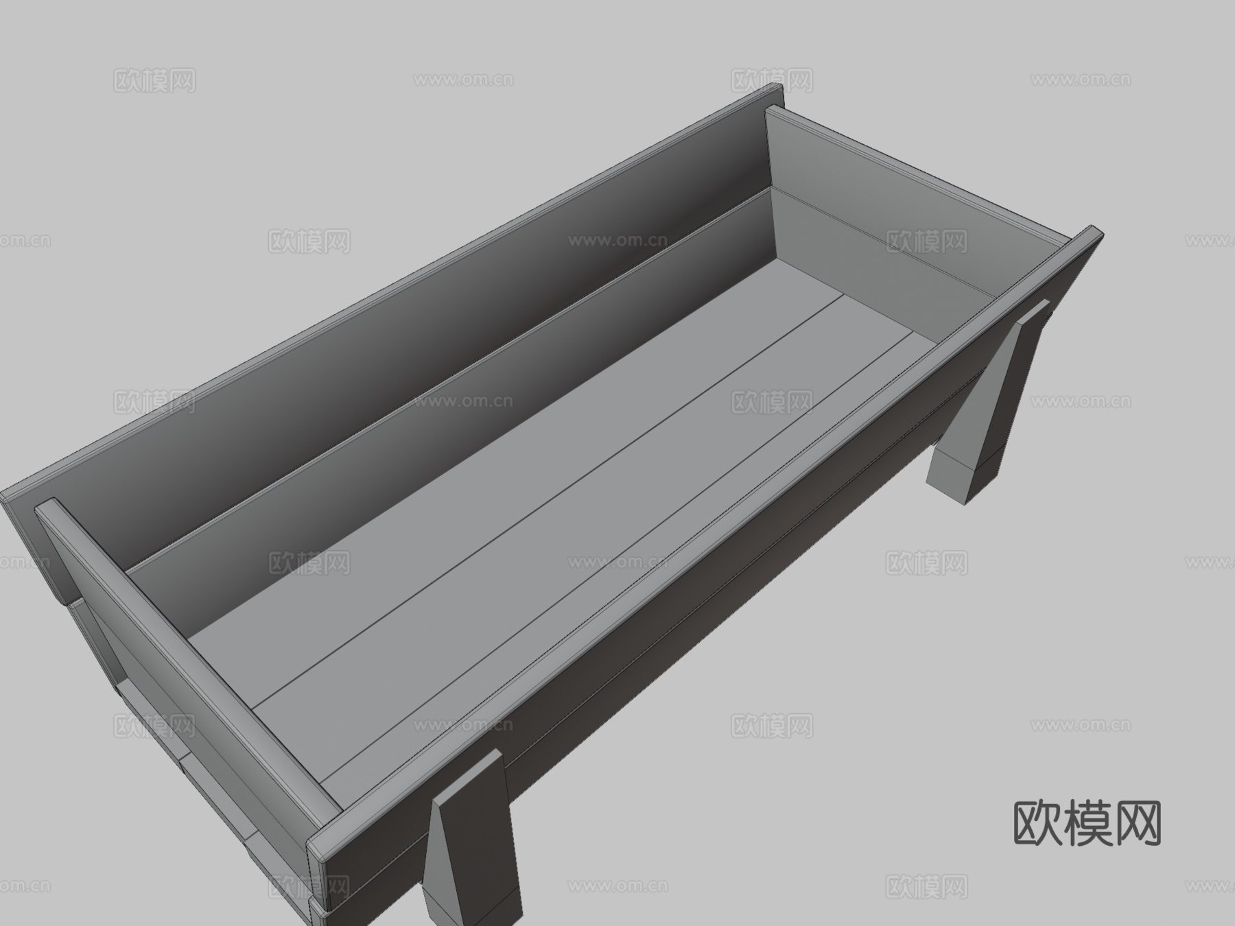饲料槽.低多边形游戏就绪3d模型