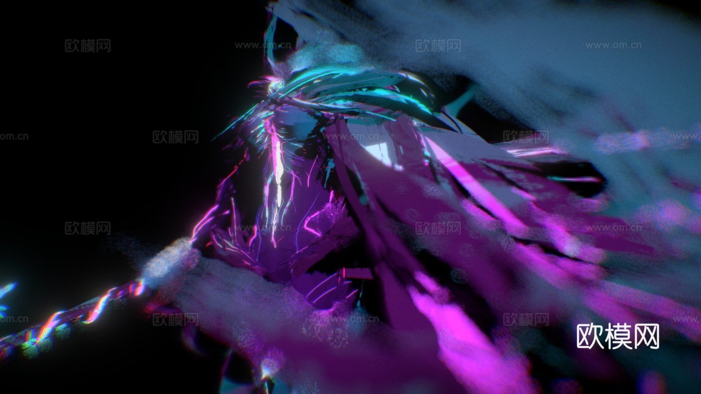 幻影刺客-刀塔2-倾斜笔刷3d模型