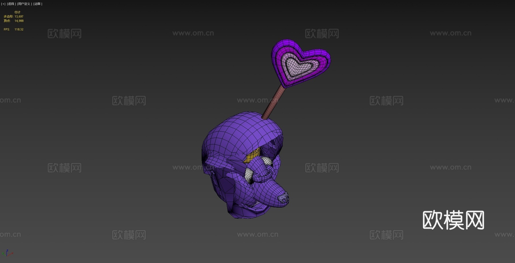 弹跳女王-班班花园33d模型