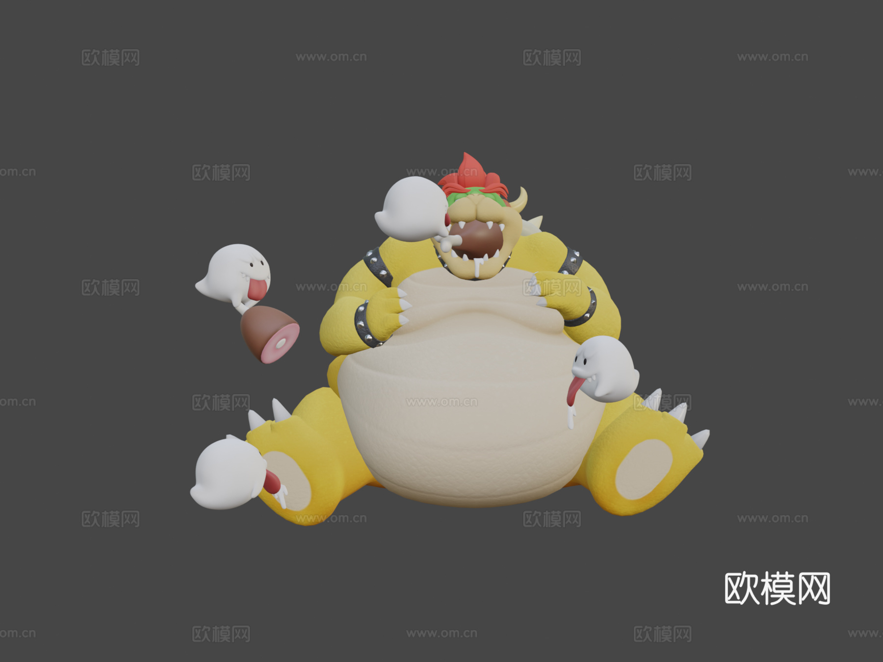 胖库巴3d模型