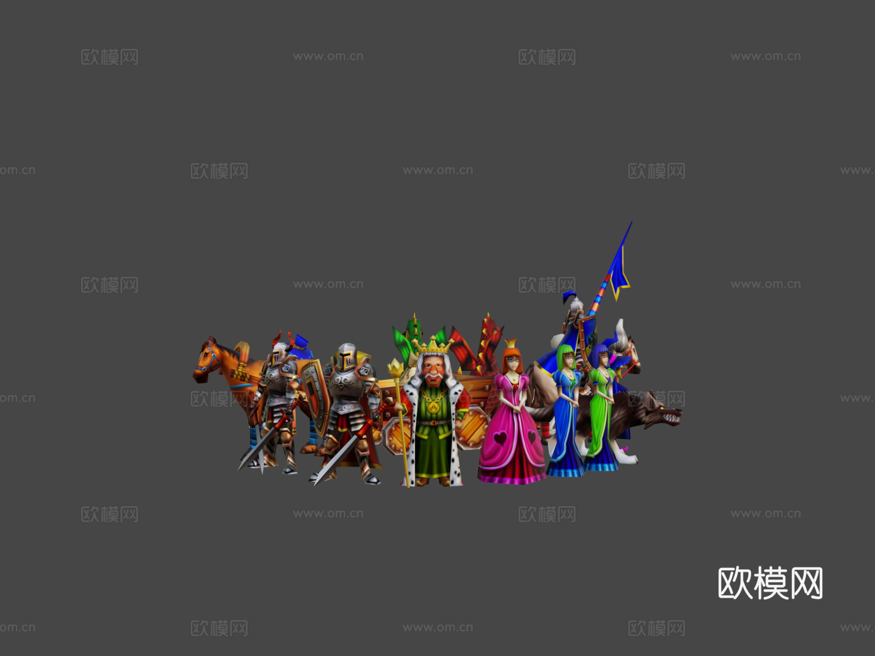 低多边形幻想包3d模型