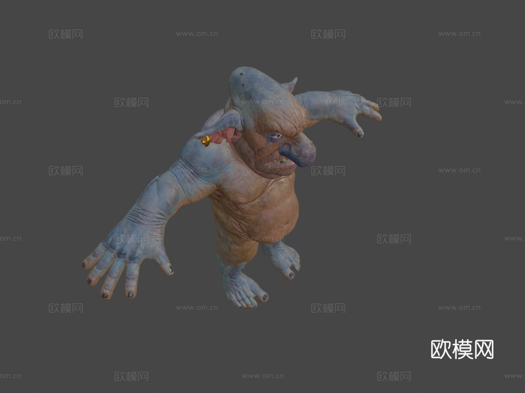 地精步兵身体3d模型